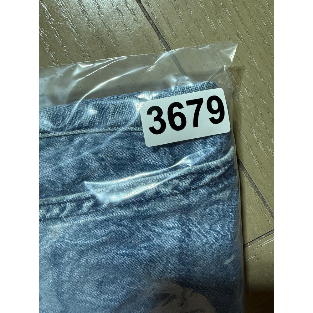 Free People Skirt Womens 2 Blue Denim Paperbag Waist Light Wash Mini - Picture 10 of 10